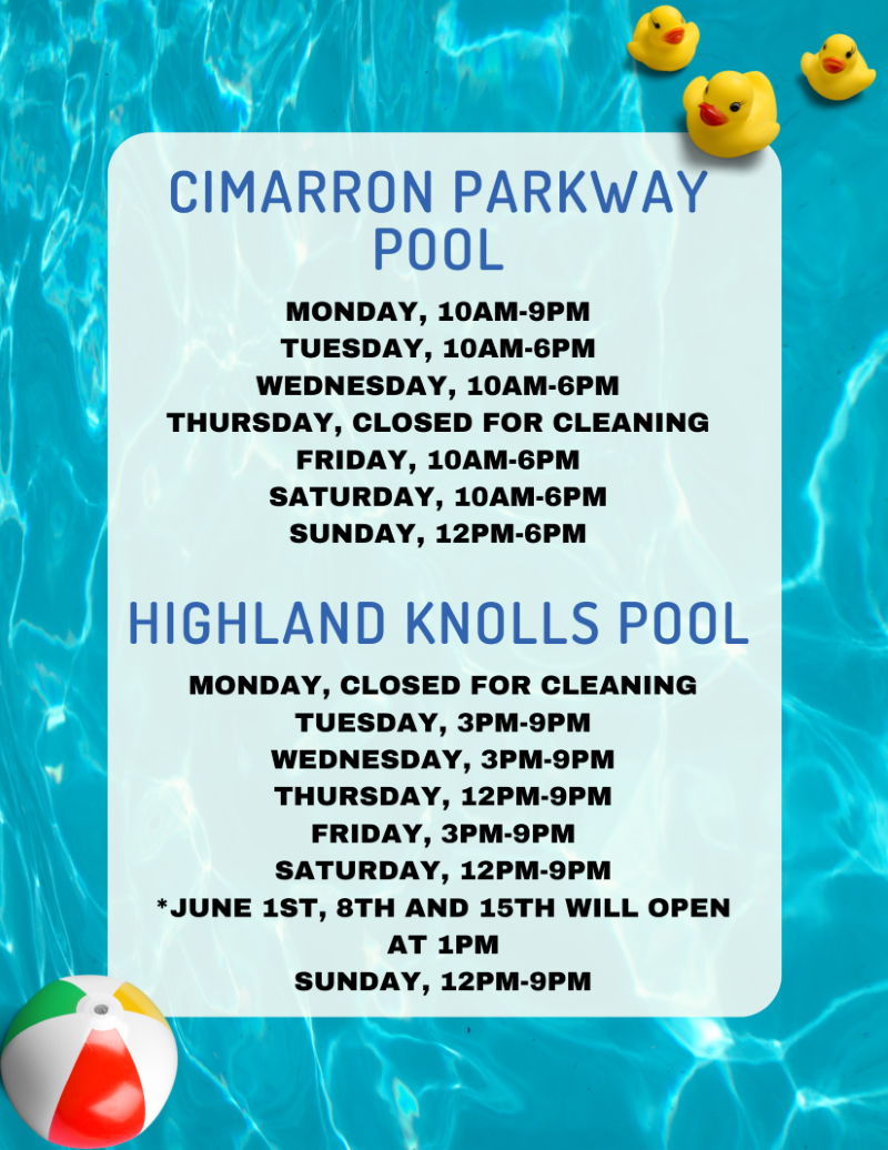 June Cimarron Parkway Pool