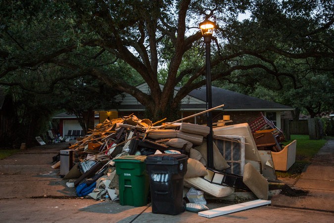 Hurricane Harvey Storm Debris Separation and Removal