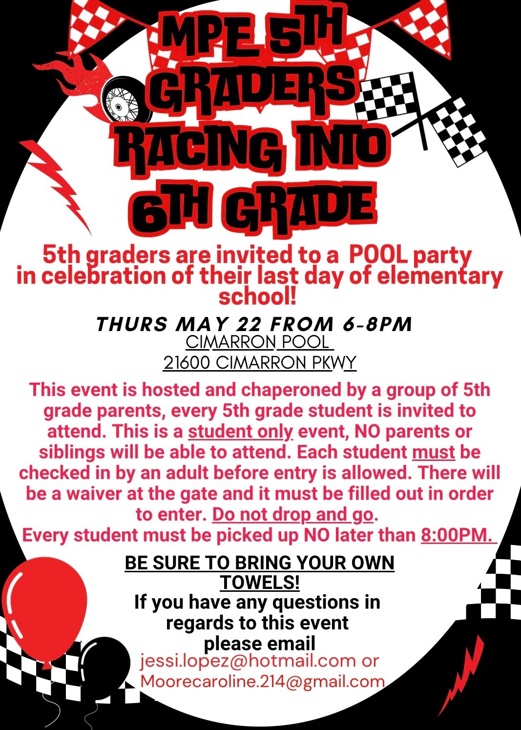 MPE 2025 5th Grade flyer